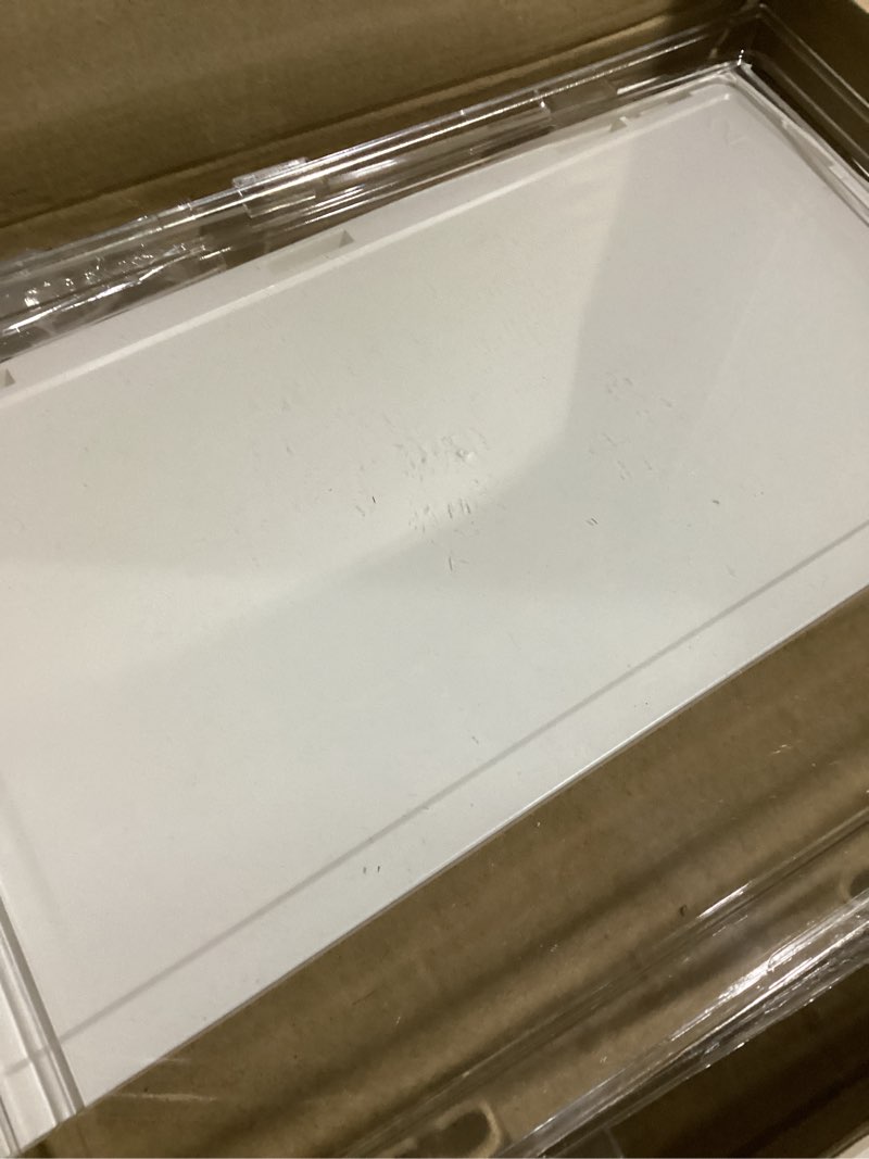 Condition photo showing Good Condition for clear acrylic doll wardrobe compatible with labubu, 10 hangers, 1 rod & 2 supports, dust-resistant stackable organizer cabinet storage box for 15/17cm doll clothes shoes (clear)