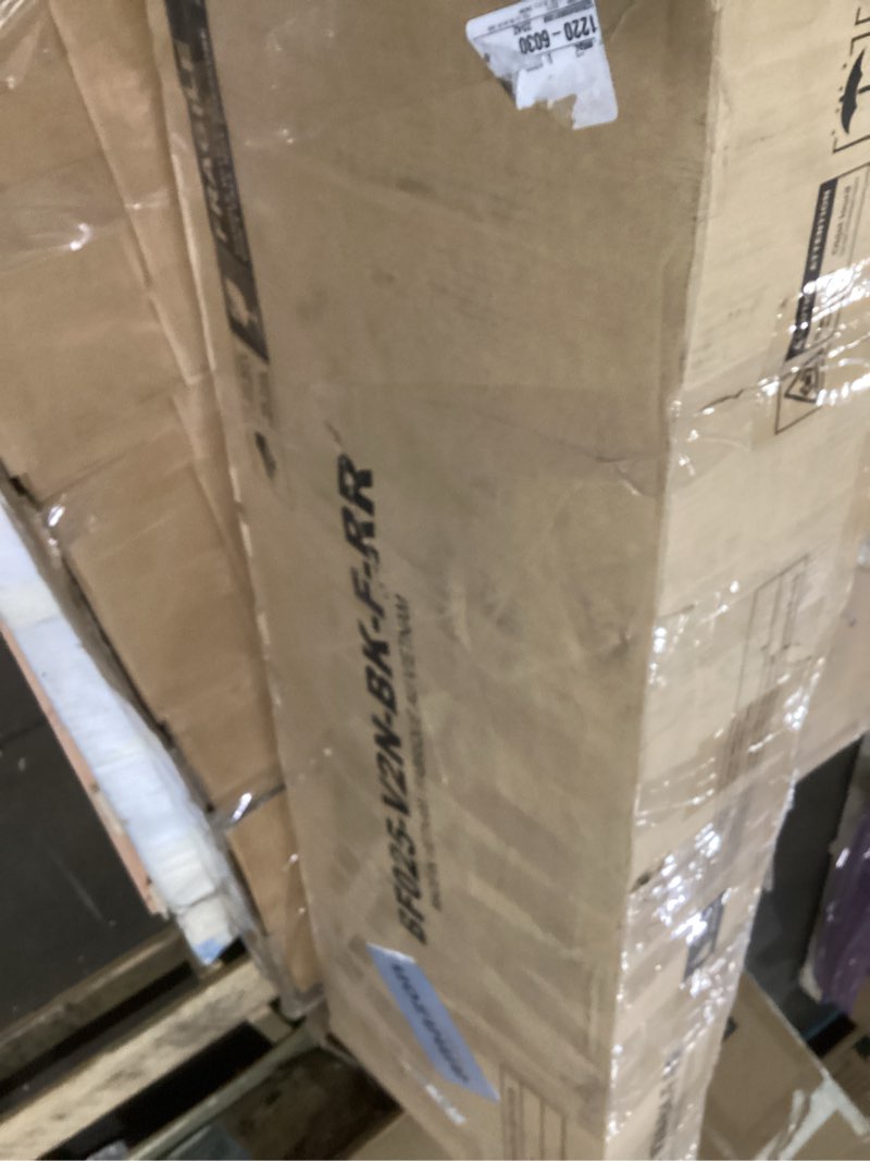 Condition photo showing As Is for Rolanstar Bed Frame Full Size with Drawers and Charging Station, Upholstered Platform Bed with Storage Headboard and LED Light, Heavy Duty Metal Frame Support, No Box Spring Needed, Noise Free, Black Black Full