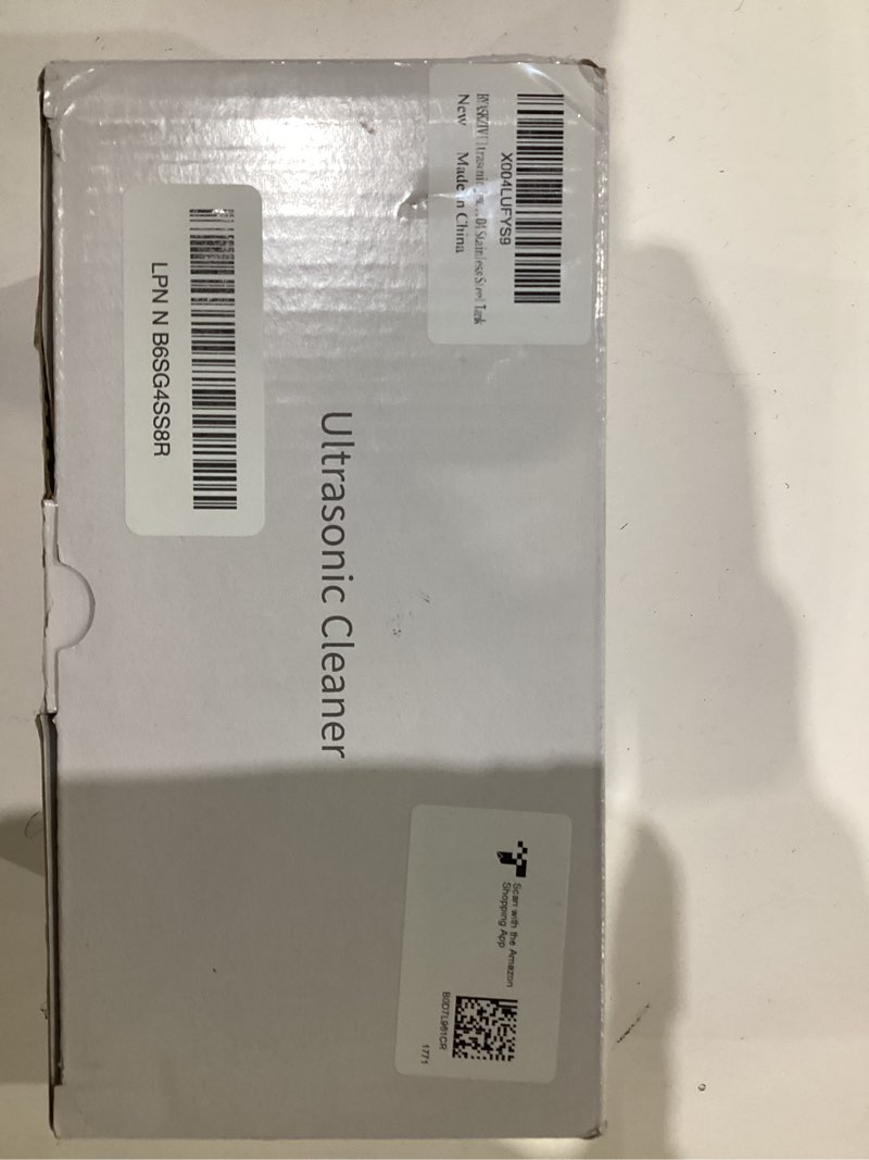 Condition photo showing New/Like New for Ultrasonic Jewelry Cleaner, 48KHz Ultrasonic Cleaner Machine for Jewelry, Eyeglasses, Rings, Watch Strap, Dentures-Dual Cleaning Modes, 304 Stainless Steel Tank White
