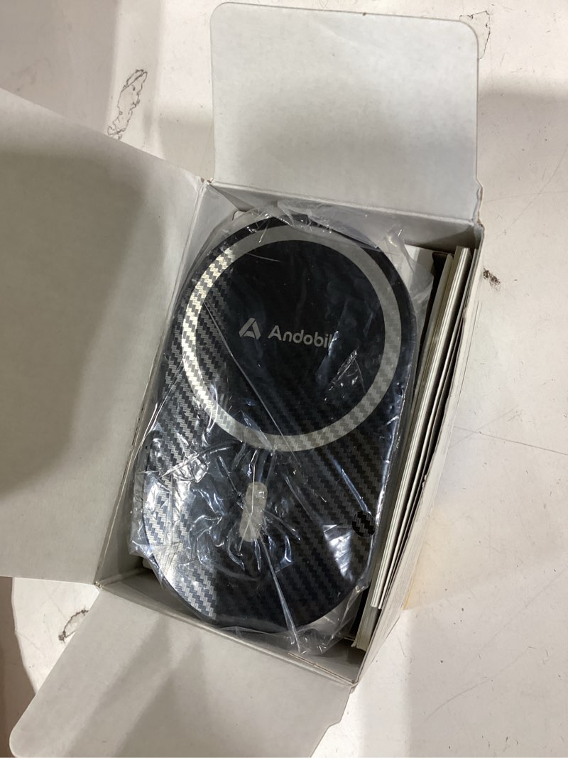 Condition photo showing Good Condition for andobil upgraded for magsafe car mount pro [strongest magnet, big phone friendly] 360° rotation magnetic phone holder for car vent for iphone 17 pro max 16/15/14/13/12 samsung s25/s24 (carbon fiber) black