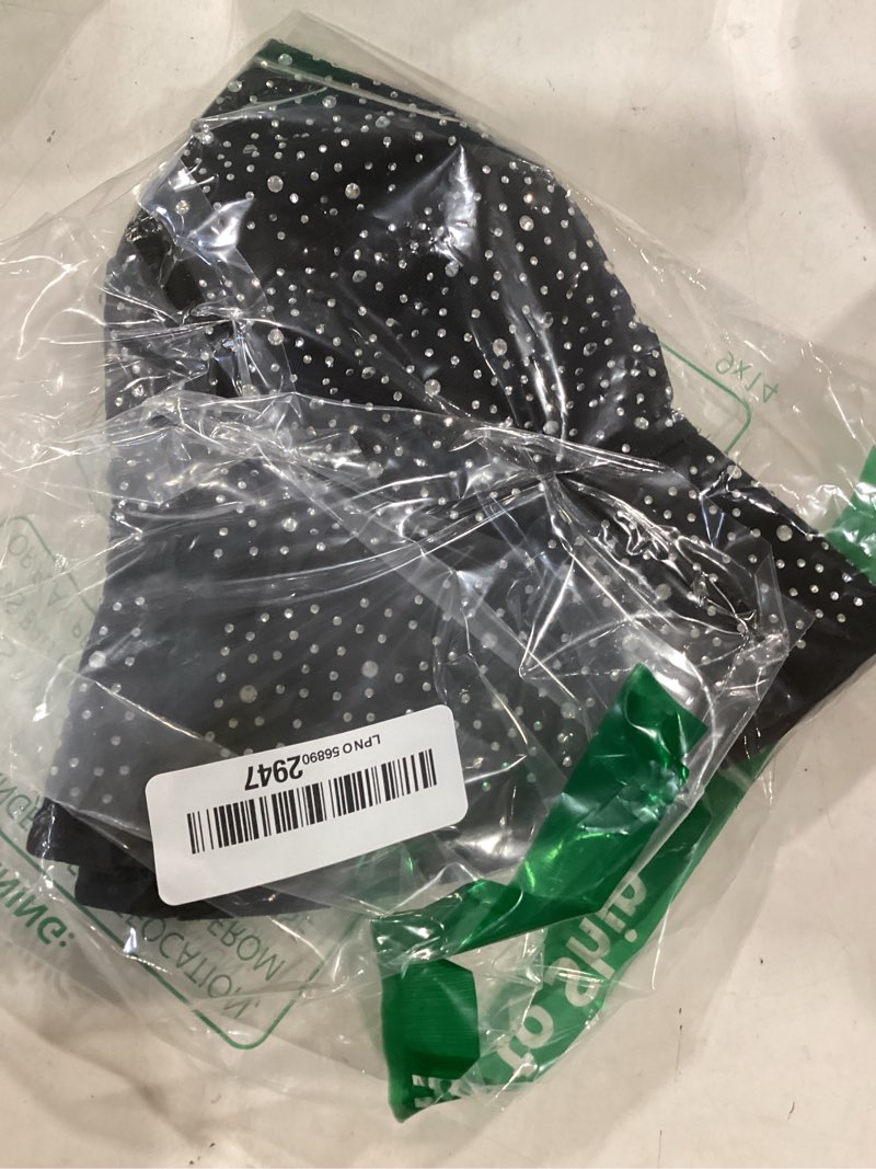 Condition photo showing New/Like New for milakoo shiny glitter bucket hat squin rhinestone bling sparkly retro party cap for men women one size black