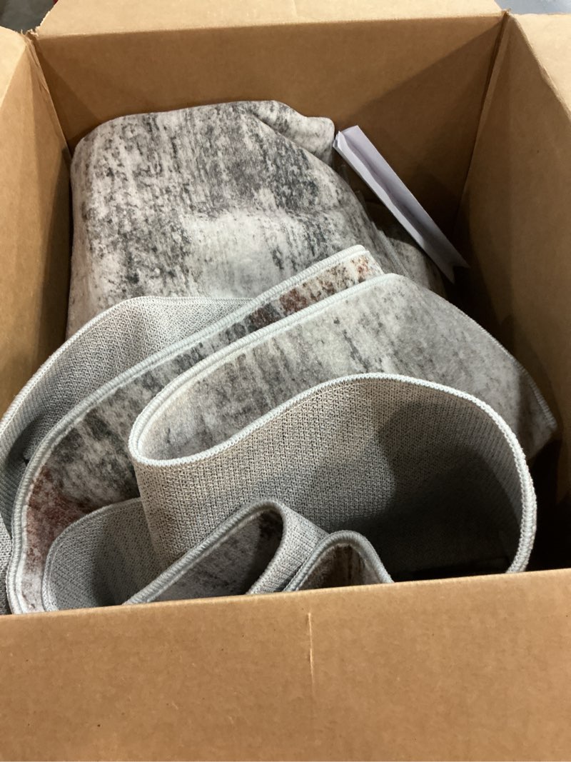 Condition photo showing Good Condition for Area Rugs for Living Room: 6x9 Washable Neutral Modern Rug for Bedroom Large Soft Abstract Dining Room Rugs Indoor Floor Low Pile Carpet for Home Office Nursery - Multicolor 6' x 9' (Rectangular) Multi Color