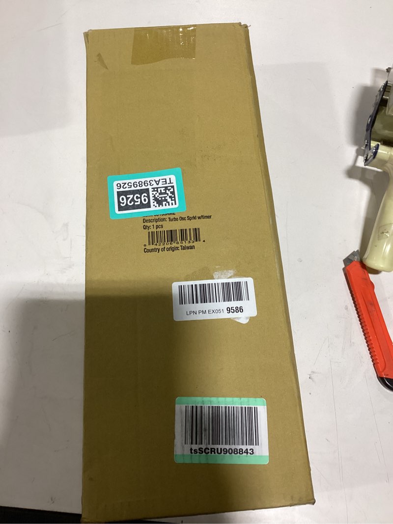 Condition photo showing Good Condition for melnor 65133amz xt turbo oscillating sprinkler w/timer, 4,000 sq. ft., quick connect bundle, 2-way adjustable, black, yellow 2-way adjustable with timer