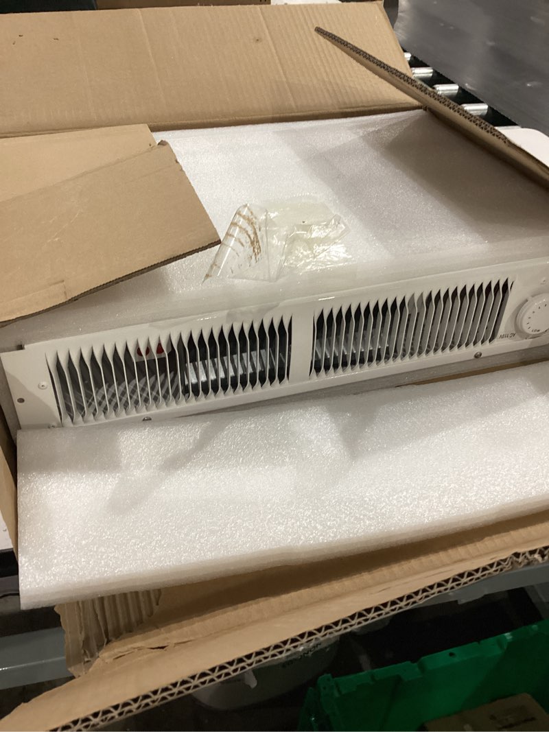 Condition photo showing Good Condition for 112 Electric Kickspace Toe Kick Heater with Thermostat, 1500W 240V/750W 120V, Fan-Forced Instant Heat, 150 sq. ft., Compact Built-In Design for Kitchen Cabinet Laundry Room, White