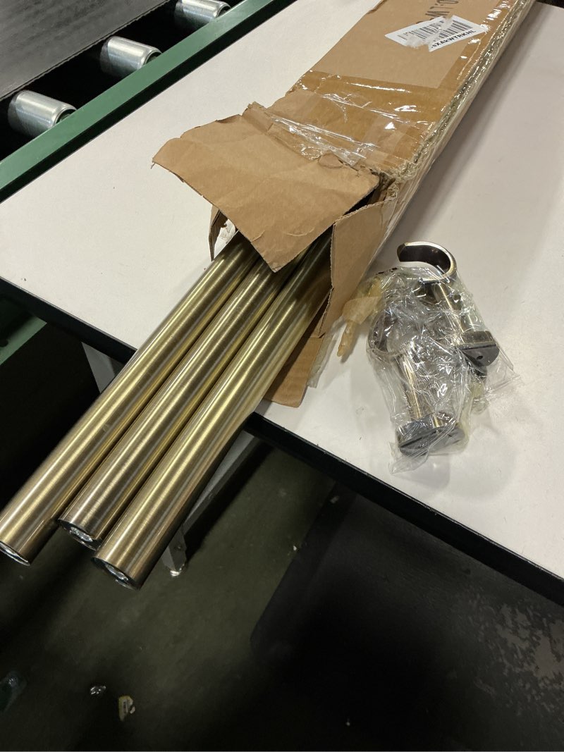 Condition photo showing Good Condition for Heavy Duty Curtain Rods,1 1/4" Large Diameter Premium Nonadjustable Curtain Rod,48in/4ft Custom Window Treatment Rods with Durable Aluminum Brackets and End Caps,Antique Bronze Finish Antique Bronze 48in/4ft