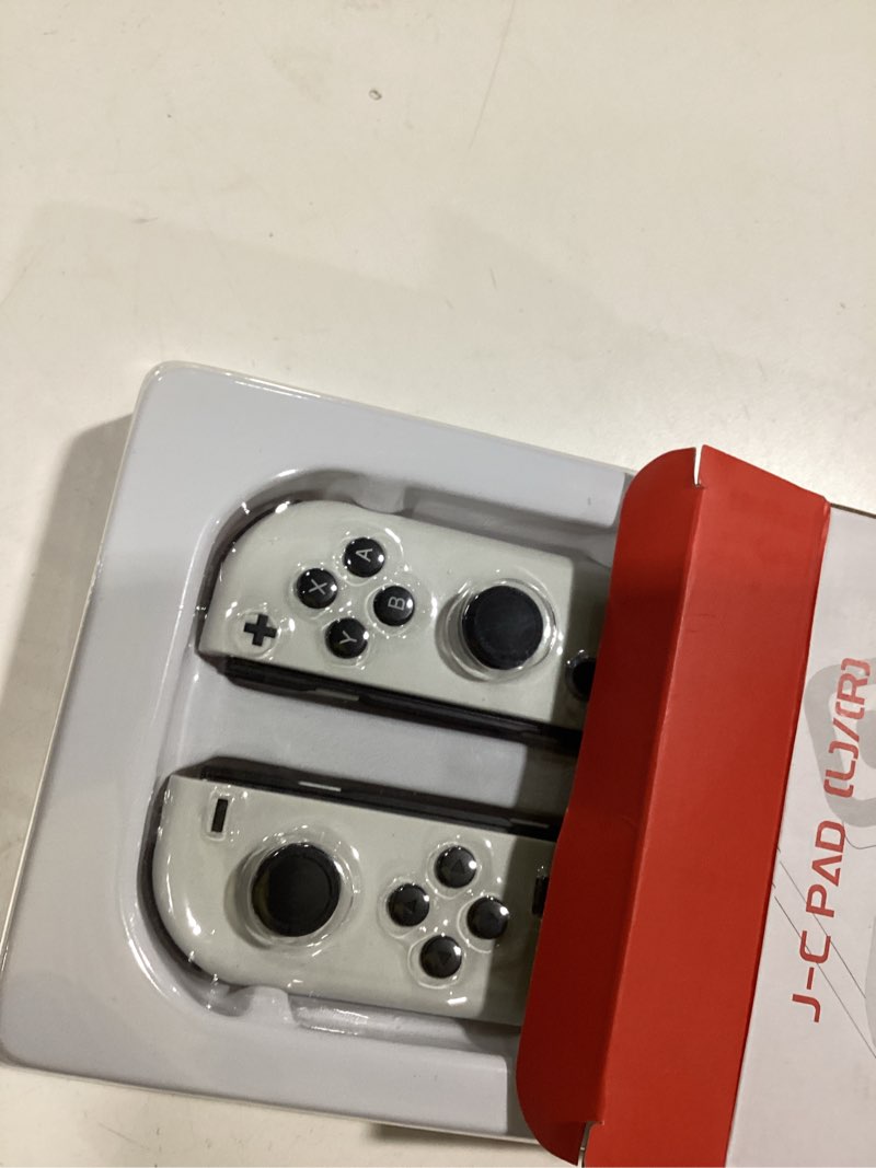 FFSTARYM Compatible with Nintendo Switch Controller, Upgraded Switch Controllers for Switch/Lite/OLED, with/Dual Vibration/Motion/Wake-up/Screenshot (White)