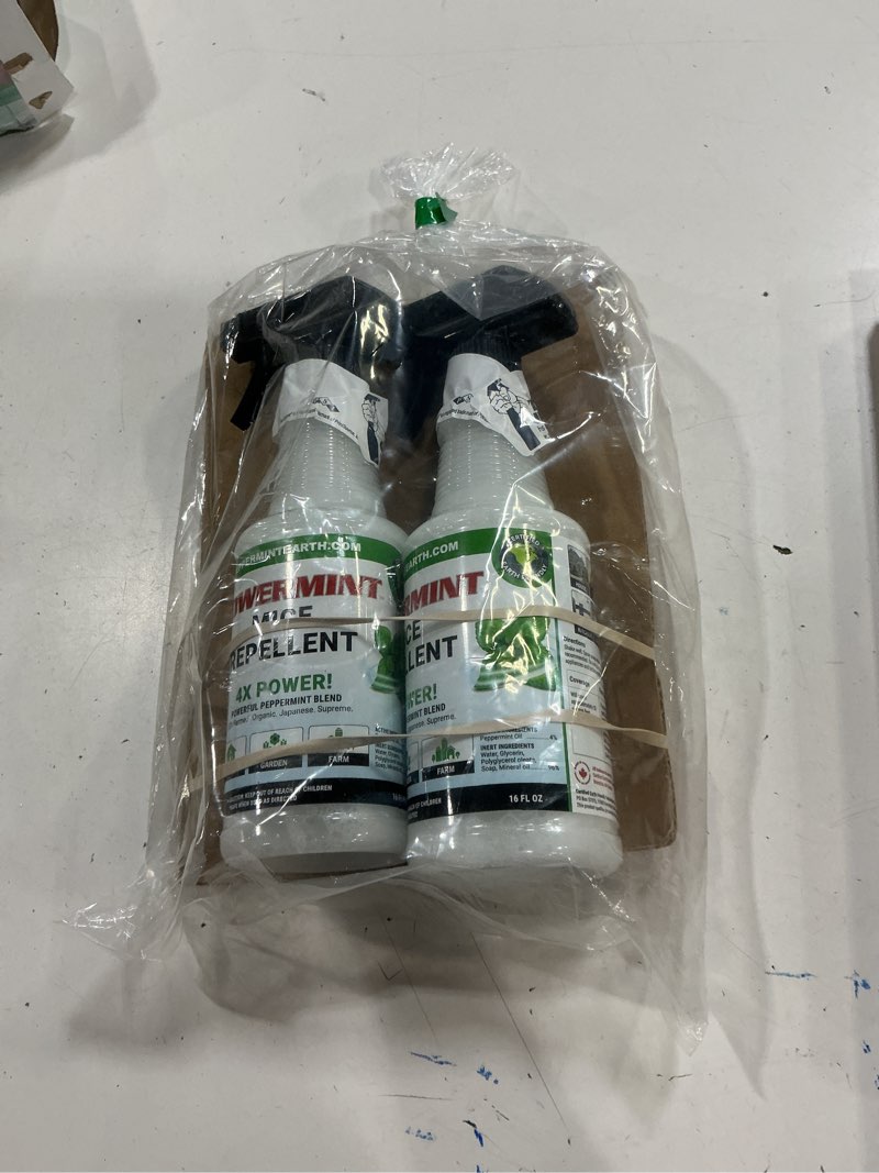 Condition photo showing New/Like New for 16 oz peppermint oil mice repellent spray 2-pack