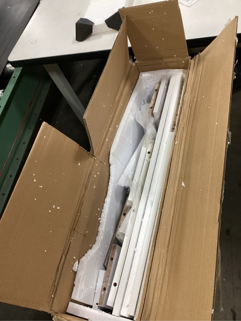 Condition photo showing New/Like New for Haewon Vanity Desk with LED Mirror and 3 Light Modes, Makeup Vanity Table with Power Outlet, 4 Drawers and Hidden Storage Chair for Bedroom, White