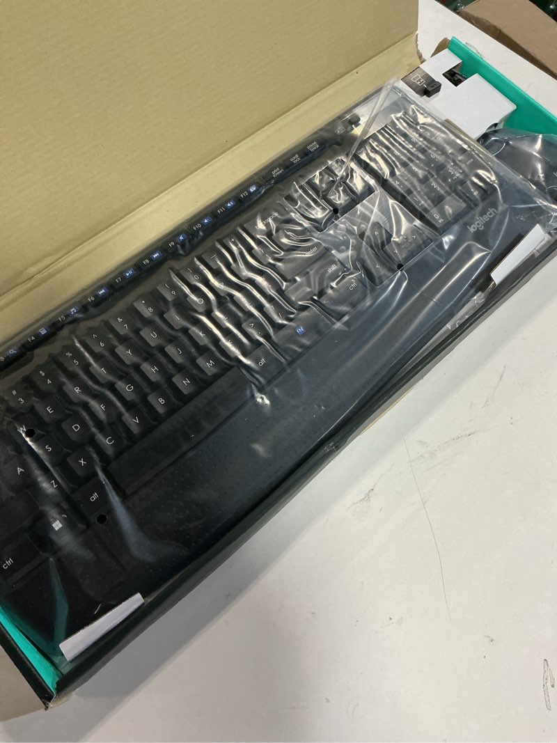 Condition photo showing New/Like New for Logitech MK345 Wireless Combo with Full-Size Keyboard and Right-Handed Mouse -