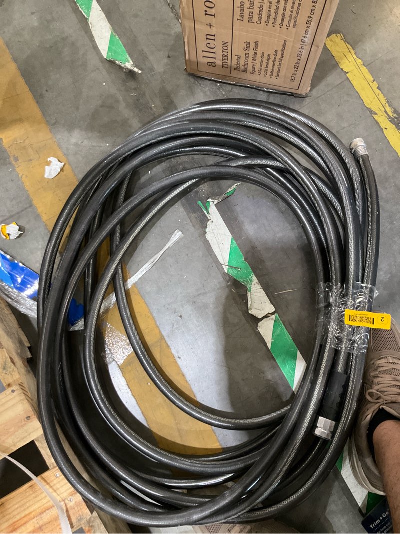 Condition photo showing As Is for water hose
