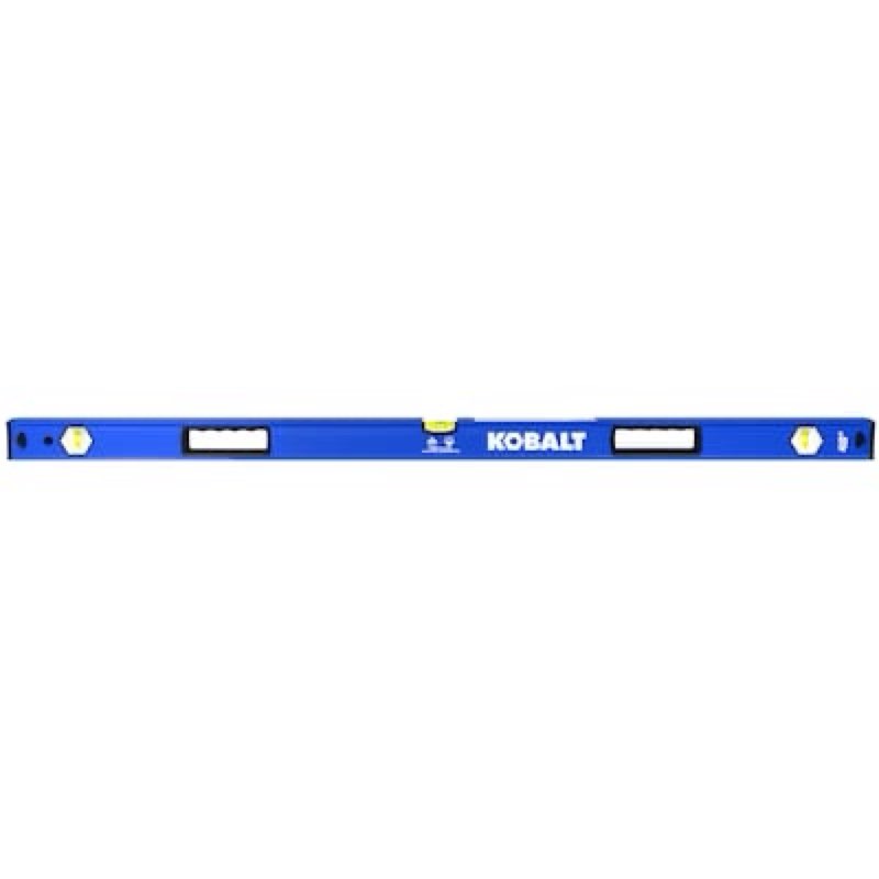 kobalt aluminum 48-in 2 vial box beam level