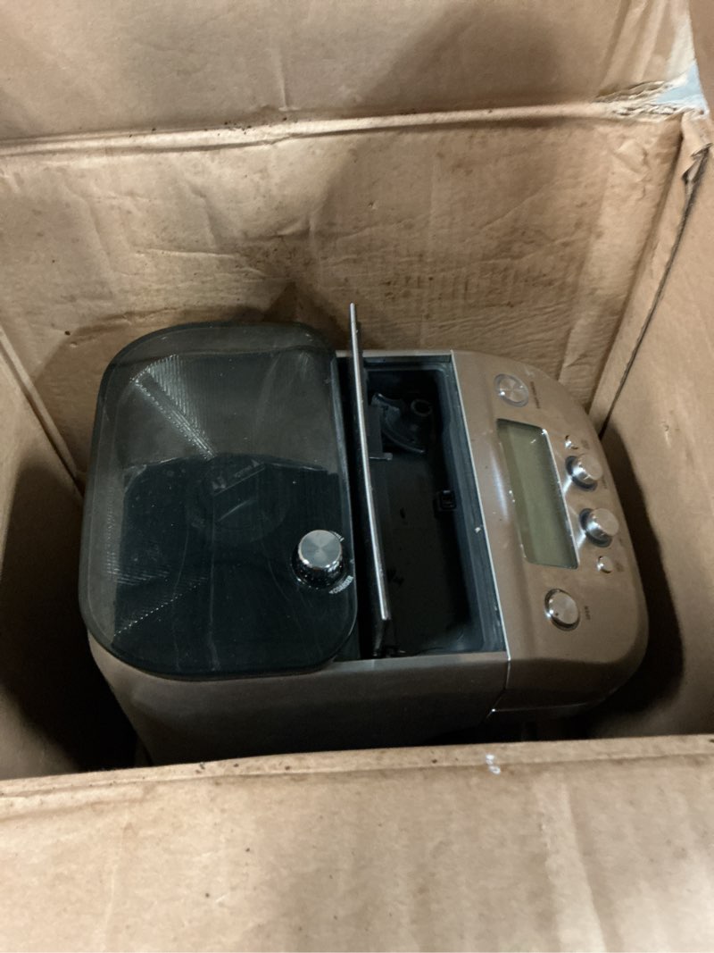 Condition photo showing As Is for breville bdc650bss grind control coffee maker with grinder, brushed stainless steel, thermal carafe