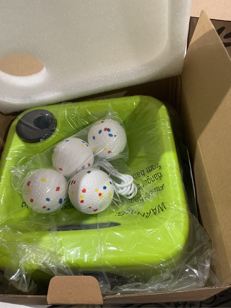 Condition photo showing Good Condition for automatic dog ball launcher: upgraded auto/manual pet ball thrower toy for dog indoor/outdoor play include 4 chew-resistant balls - home,park,yard dog self play companion for dog parent green