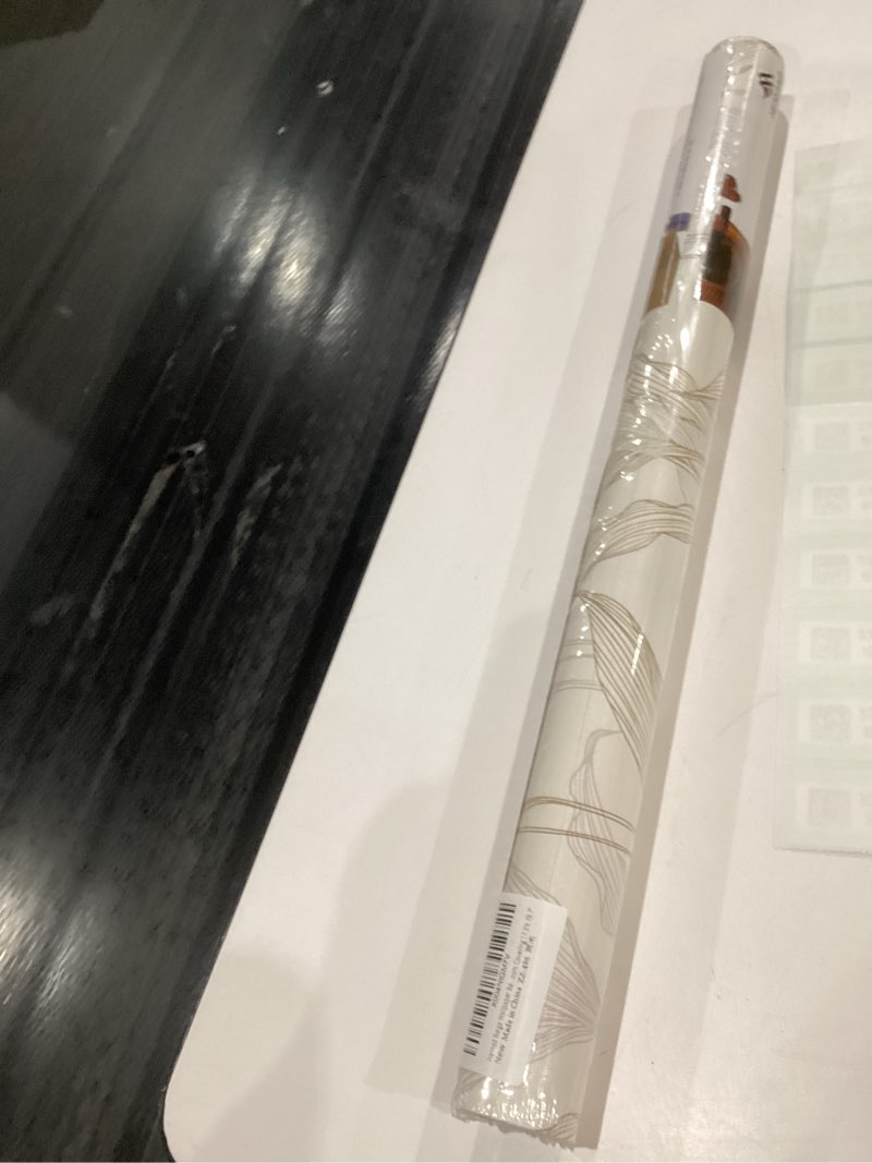 Condition photo showing New/Like New for Heroad Peel and Stick Wallpaper Boho Contact Paper Modern Neutral Beige Leaf Wallpaper Removable for Bedroom Cabinets Self-Adhesive Decoration Thicken Vinyl Thicken 17.3" x 78.7" 17.3" x 78.7" Neutral