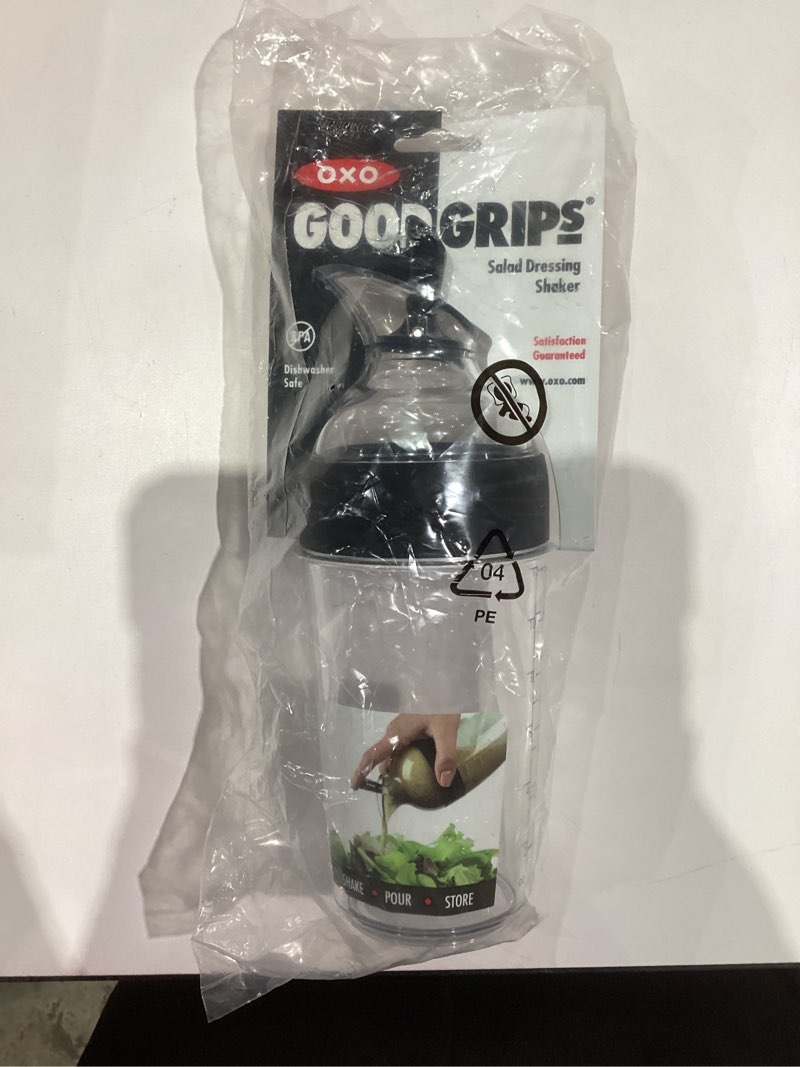 Condition photo showing New/Like New for OXO Good Grips Salad Dressing Shaker Clear Large