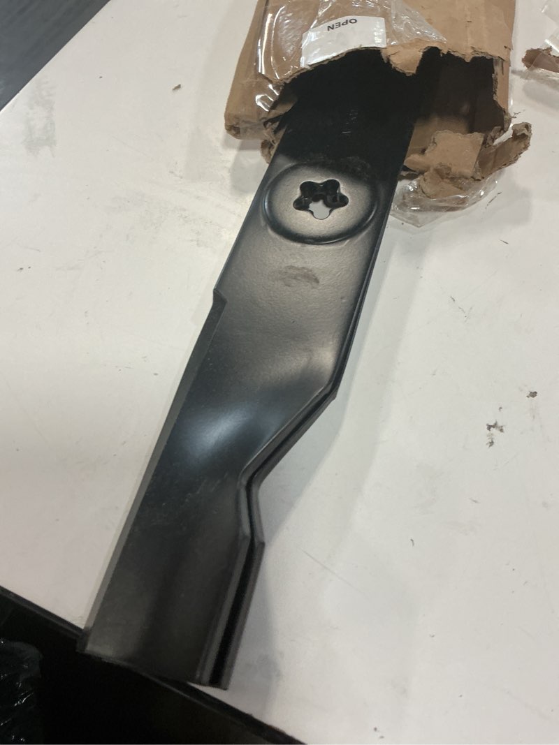 Condition photo showing Good Condition for parts camp 532180054 lawn mower blade for many 48 in. cut replaces 180054 173920 532180054 ayp poulan craftsman husqvarna gth yth (set of 2)