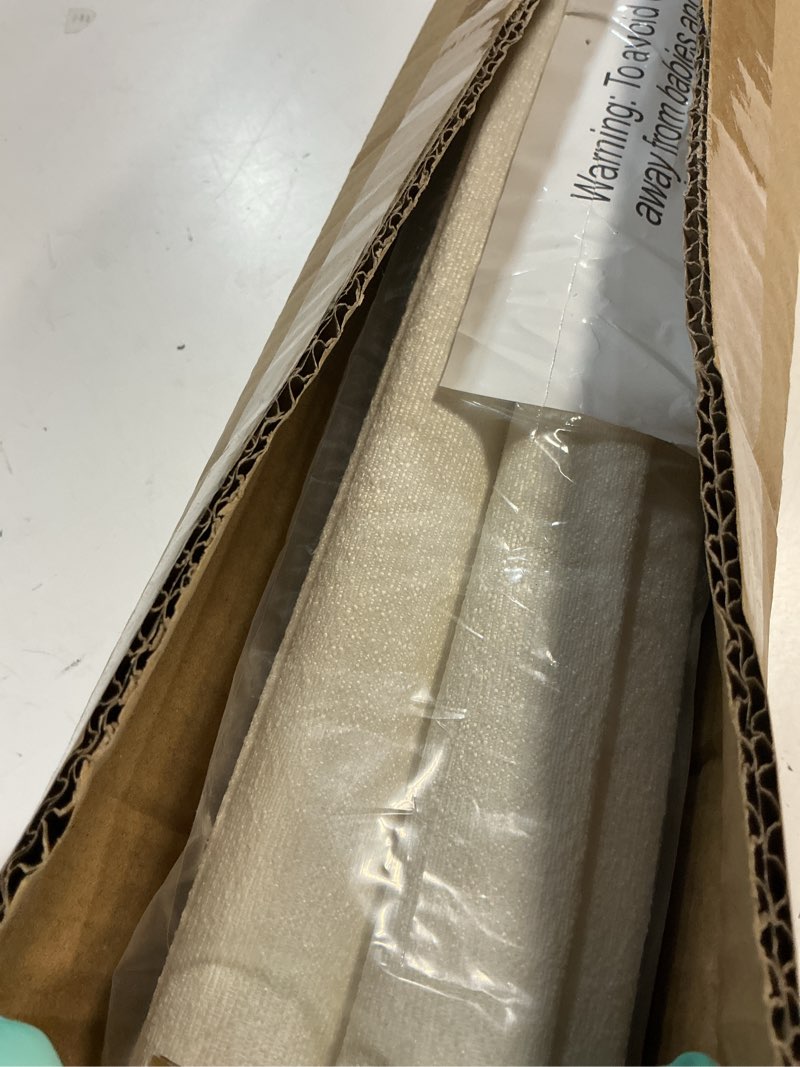 Condition photo showing Good Condition for cordless light filtering roman shades for indoor windows, bedroom, nursery, home, office, room darkening, thermal insulated & uv protection, easy install off-white 28"w x 64"h
