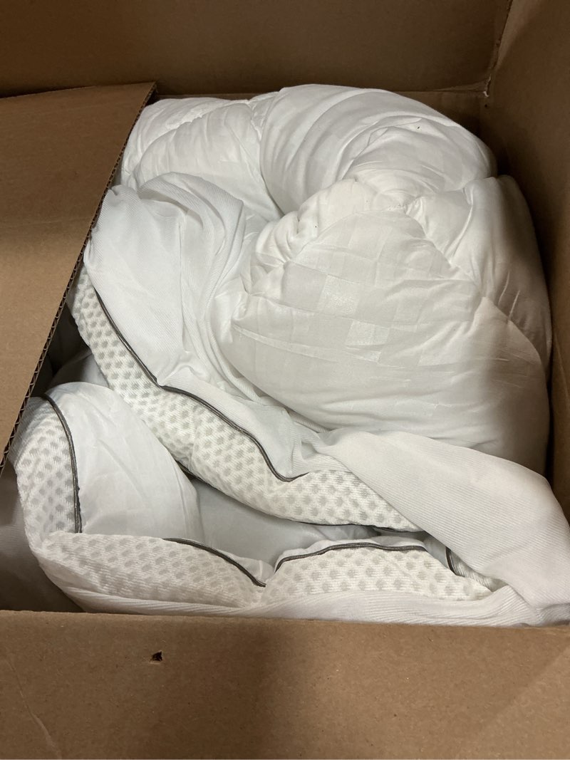 Condition photo showing Good Condition for Ultra Soft Queen Size Mattress Topper - Viscose Made from Bamboo Pillow Top Mattress Pad for Back Pain Relief - Naturally Cooling for Hot Sleepers, Green Green Queen