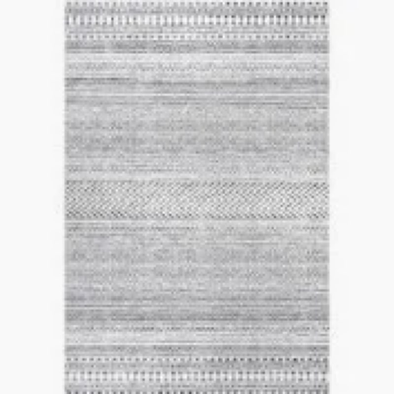 nuLOOM Nelle Tribal Machine Washable Indoor/Outdoor Area Rug, 5x8, Grey