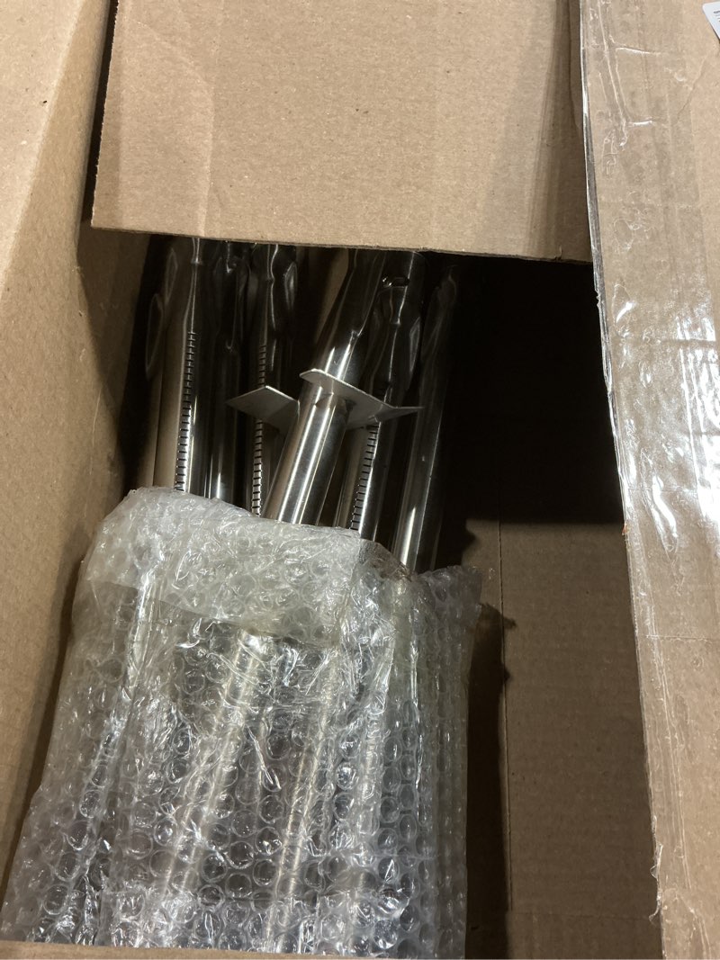 Condition photo showing Good Condition for 67558 burner tubes replacement parts for weber summit 660 670 gas grill models, 8 pack pipe grill burner tubes, stainless steel