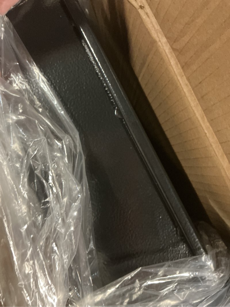 Condition photo showing New/Like New for 37.4" tall sturdy wall safes between the studs 16" centers, fireproof in wall safe with removable shelf, combination lock hidden safe for money jewelry passport documents 37.4" tall black lock