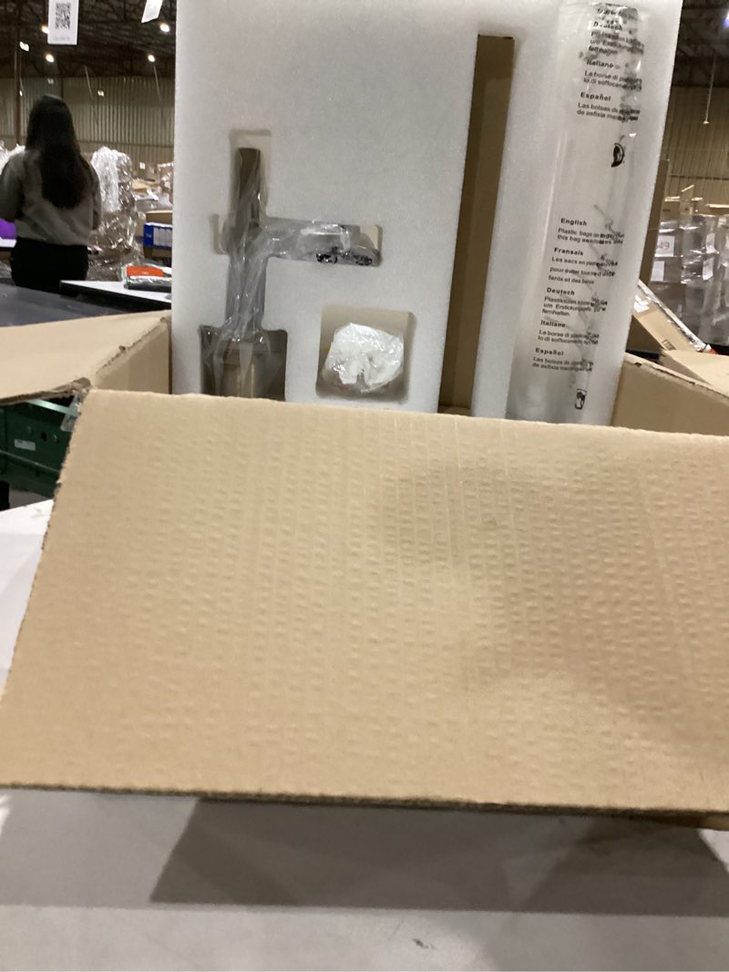 Condition photo showing Good Condition for Modern Brass Hardwired Wall Sconces 2 Pack, 21'' Knurled Bathroom Wall Sconce, Indoor Wall Sconce,Copper and Tube Glass Vanity Light, for Living, Bedroom, Hallway, Staircases, Include Bulbs Brass-2-Pack