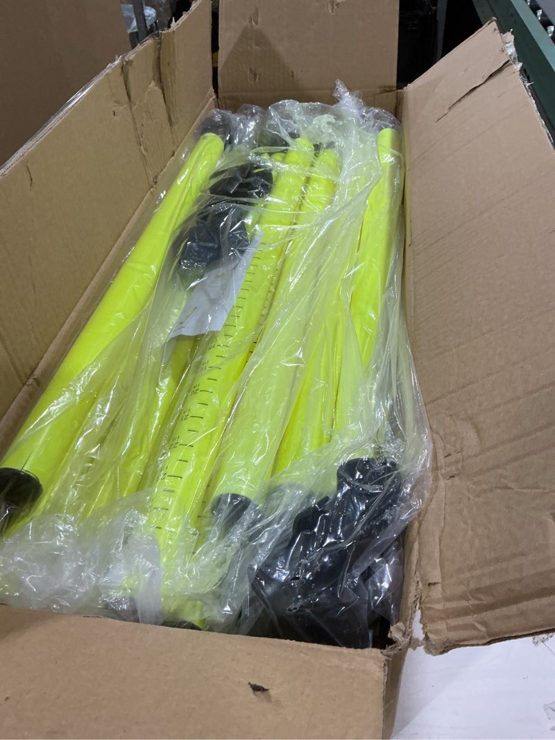 Condition photo showing Good Condition for 3pcs hurdles training equipment, adjustable height hurdles track and field, agility speed jumping training equipment for soccer basketball football dogs, detachable-green