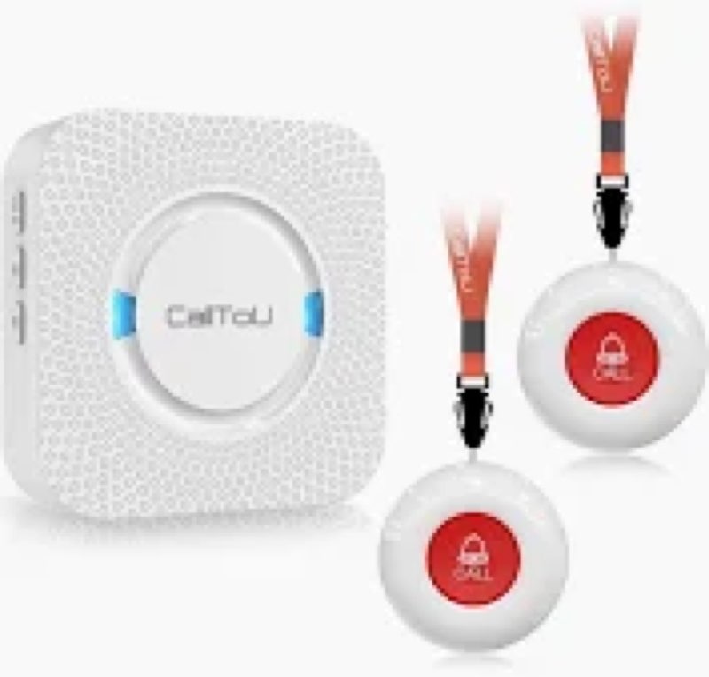 CallToU Wi-Fi Wireless Caregiver Pager Call Button for Elderly at Home, APP Emergency Alert for Seni
