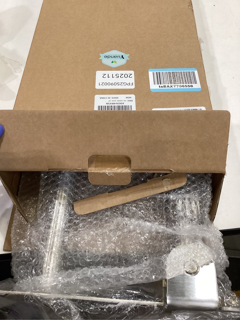 Condition photo showing New/Like New for toilet grab bar 30.3 inch, yuande brushed nickel anti-slip support rail, u shaped flip-up grab bar with paper holder, stainless steel knurled handicap safety handrails for disabled elderly pregnant 30.3 in brushed nickel