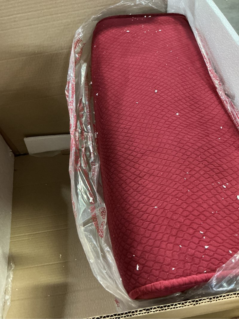 Condition photo showing item condition for Linon Coco Accent Chair, Red