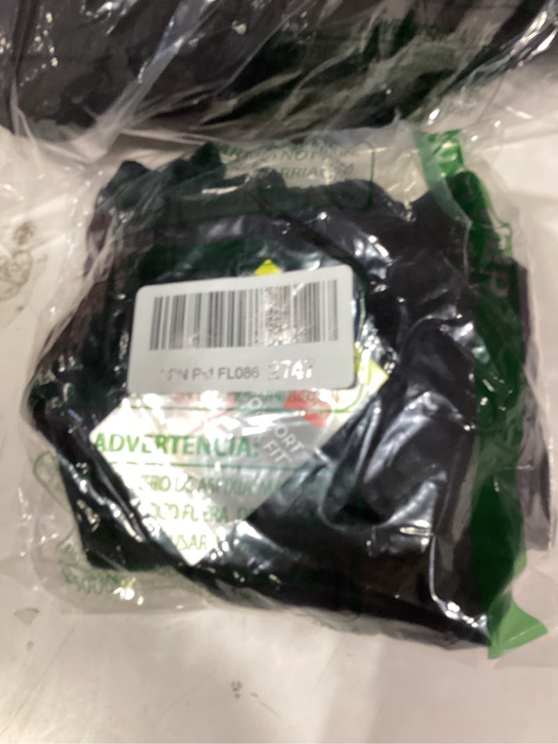 Condition photo showing New/Like New for hanes women's pack, cotton scoopneck bralette, low-impact sports bra, 3-pack 3x-large black/black/black
