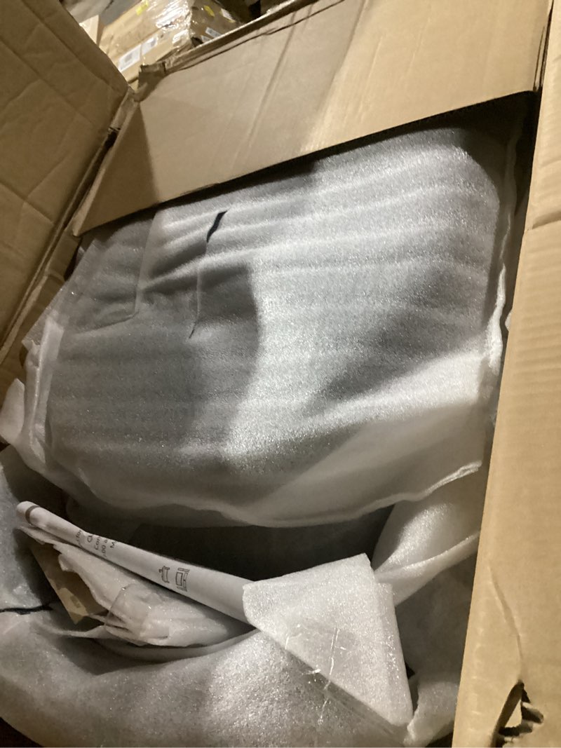 Condition photo showing New/Like New for ferfalder counter height bar stools with full back-swivel bar chairs modern barstools set of 2 with linen padded back,metal footrest for island kitchen dining living room,blue 24 inch