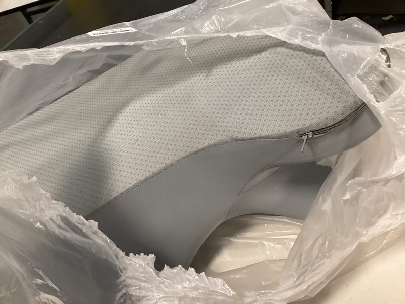 Condition photo showing As Is for Couples Pillow - Sweet Spot Pillow Adopts a 27° Lift Creates The Perfect Angle, Multi-Functional Posture Corrector Couples Comfort Cushion Ideal (Grizzly) Grey