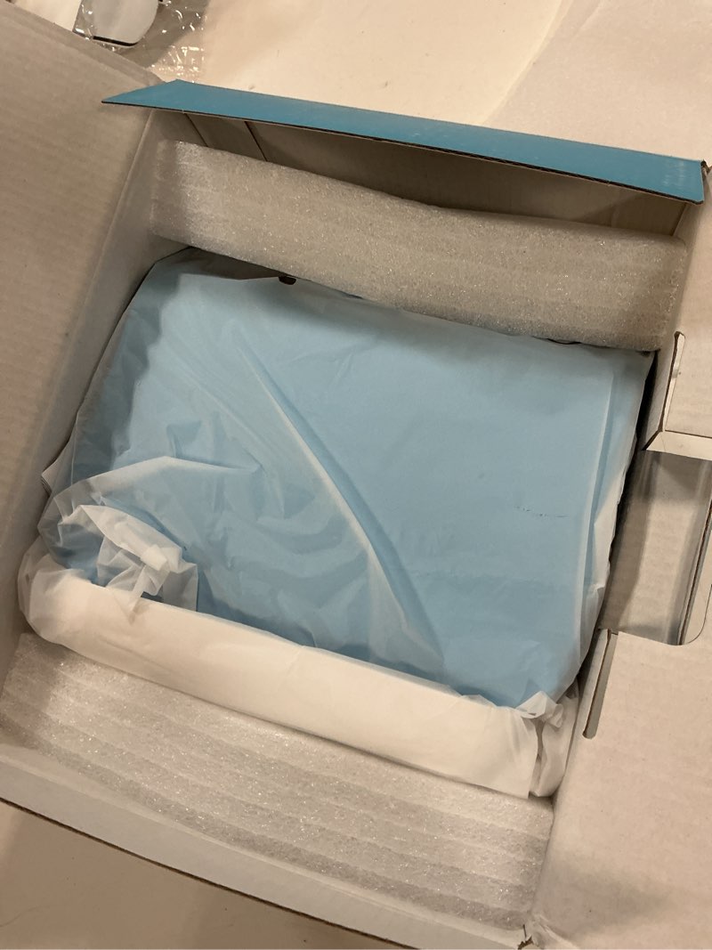 Condition photo showing New/Like New for bird feeder with camera, free ai forever for 11,000+ species, 64g tf card & 1080p hd, solar-powered wireless outdoor design, app alerts & two-way audio for garden (sky blue) bf002 sky blue