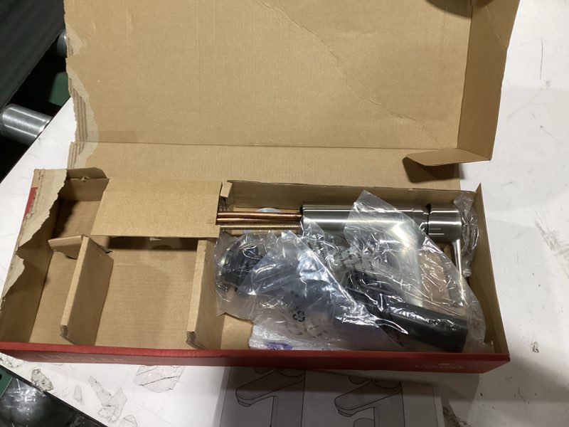 Condition photo showing Good Condition for pfister pfirst modern bathroom sink faucet, single handle, single-hole, brushed nickel finish, lg142060k brushed nickel 1 pack