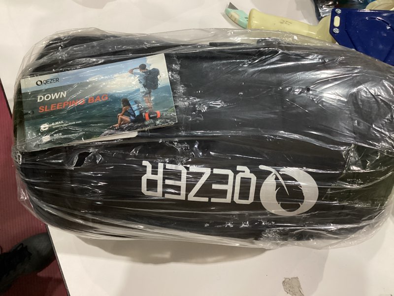 QEZER Ultralight Down Sleeping Bag for Adults with 600 Fill Power, Compact Sleeping Bag for Backpack