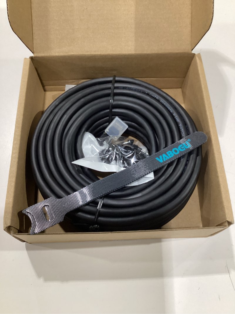 Condition photo showing Good Condition for Vabogu Cat 8 Ethernet Cable, Heavy Duty High Speed Internet Network Cable, Multiple Size Options, 26AWG, 2000MHz 40Gbps with Gold Plated RJ45 Connectors, Shielded for Indoor & Outdoor Use, 40FT 40FT-CAT8
