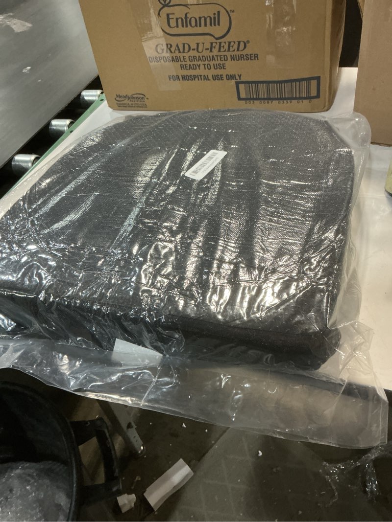 Condition photo showing Good Condition for D-Shaped Chair Cushions, 2" Thick Dining Chair Pads Machine-Washable, Seat Cushions for Chair 16" x 16", Set of 2 chairpad-Black Black 16*16*2-2pc