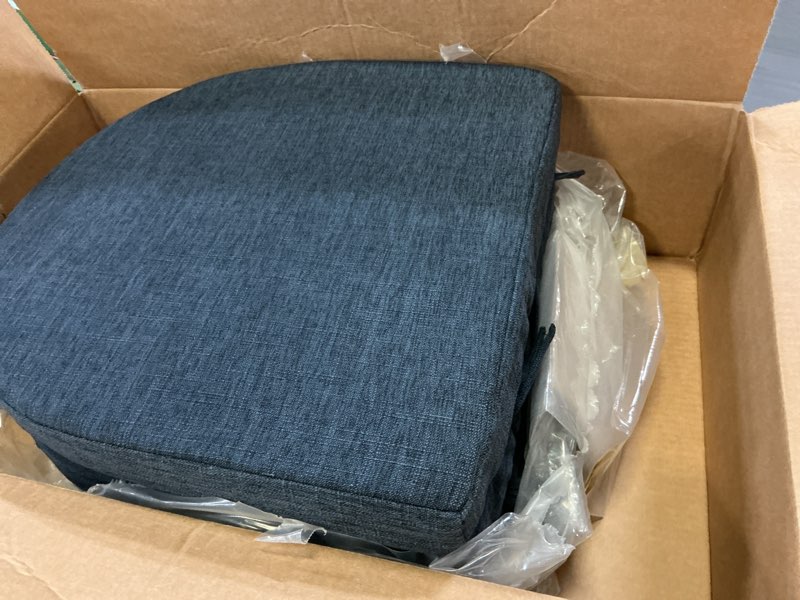Condition photo showing Good Condition for ipynbap chair cushions for dining chairs, kitchen chair cushions, 16'' x 16'' x 2'', non slip indoor seat cushions, chair pads for dining chairs with ties & removable cover, set of 4, navy 4 count(pack of 1) navy