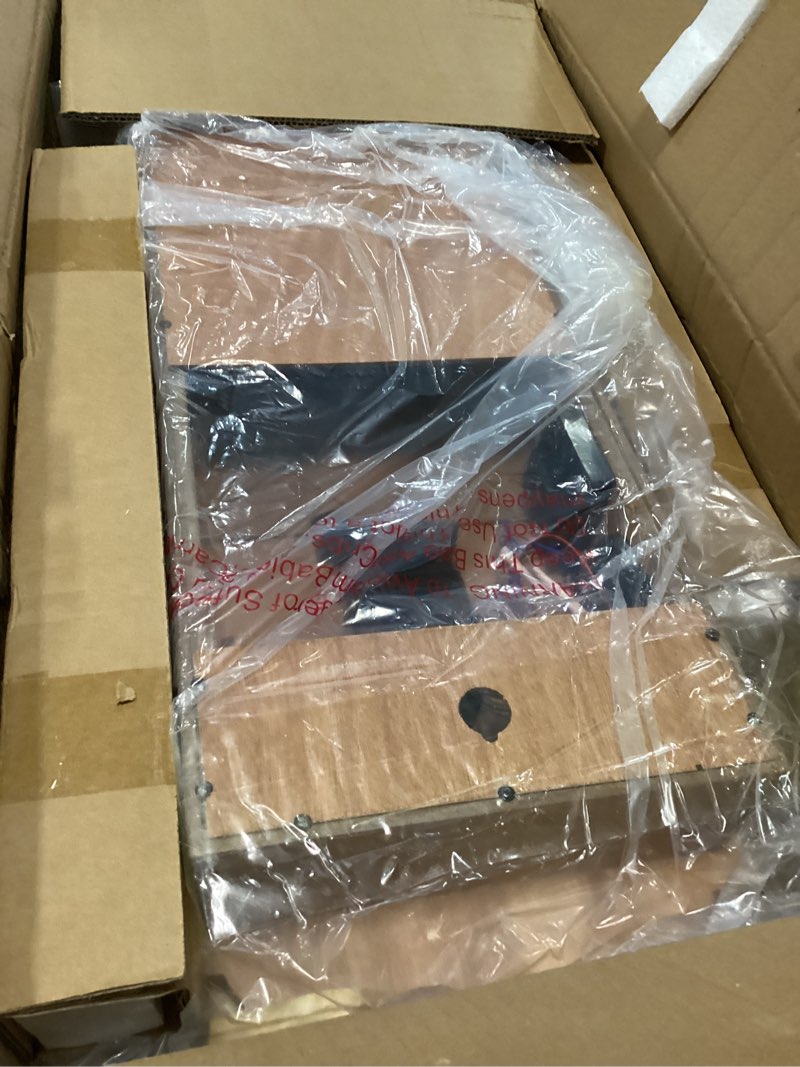 Condition photo showing Good Condition for Bedford Clock Collection Classic Chiming Wall Clock with Swinging Pendulum, Golden Oak 26 Inch Golden Oak