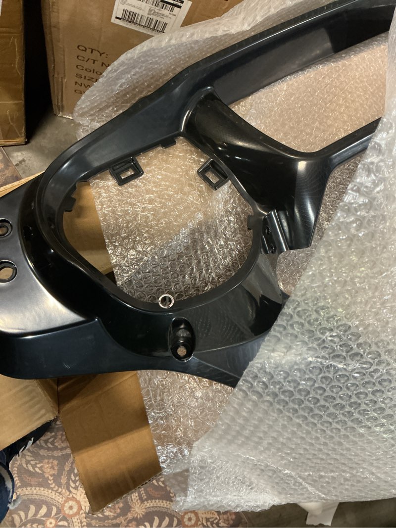 Condition photo showing Good Condition for front inner fairing for street glide 2024, black inner fairing cowl speedometer speaker cover for harley street glide flhx 2024-2025, cvo flhxse 2023-2025,flhxu 2025 accessories