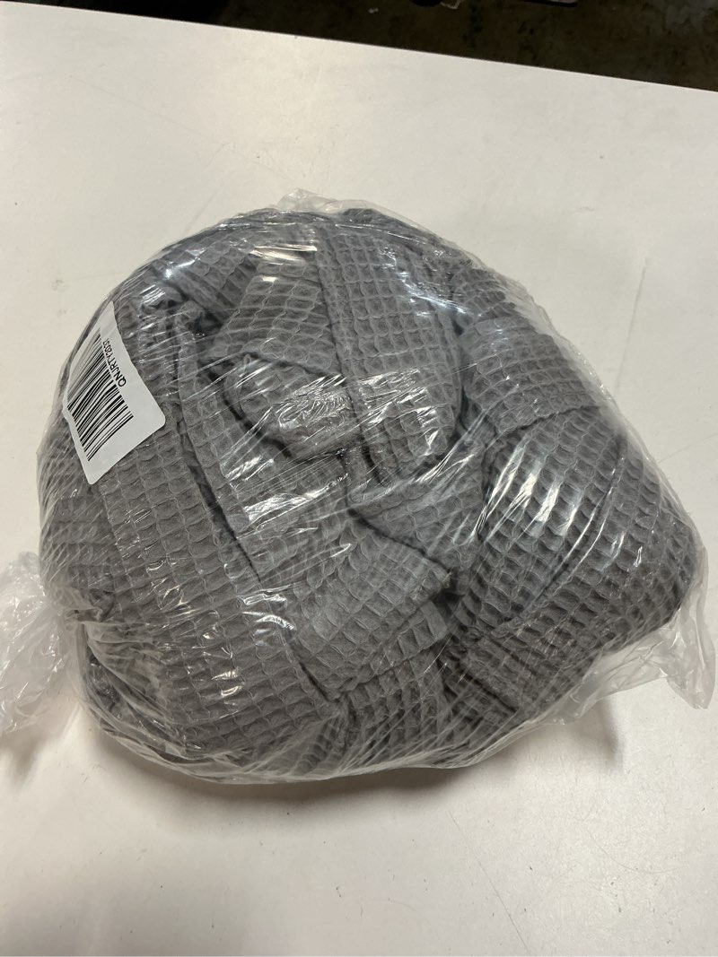Condition photo showing Good Condition for organic turkish waffle robe, l, grey