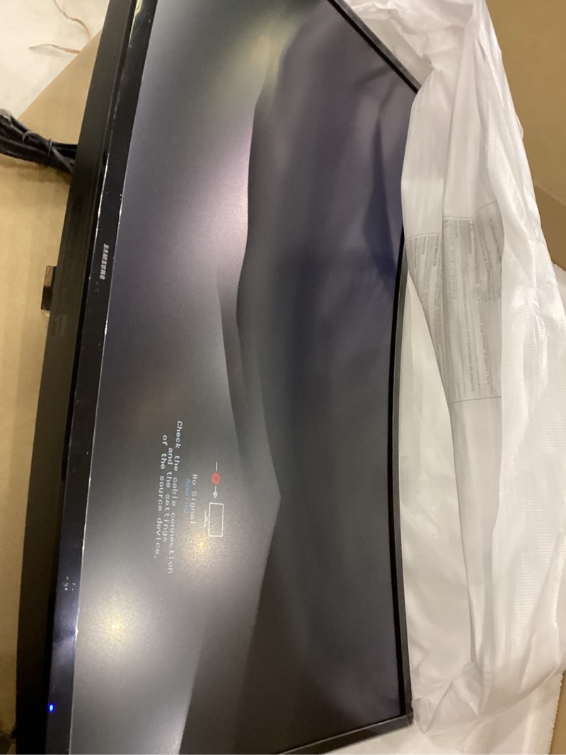 Condition photo showing Good Condition for Samsung 27" Essential S3 (S36GD) Series FHD 1800R Curved Computer Monitor, 100Hz, Game Mode, Advanced Eye Comfort, HDMI and D-sub Ports, LS27D366GANXZA, 2024