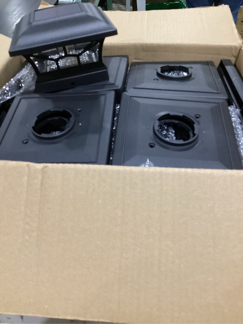 Condition photo showing New/Like New for DAMAYCA 8 Pack Solar Post Cap Lights Outdoor Waterproof, Fits 4x4, 5x5, 6x6 Wooden & Vinyl Fence Dec