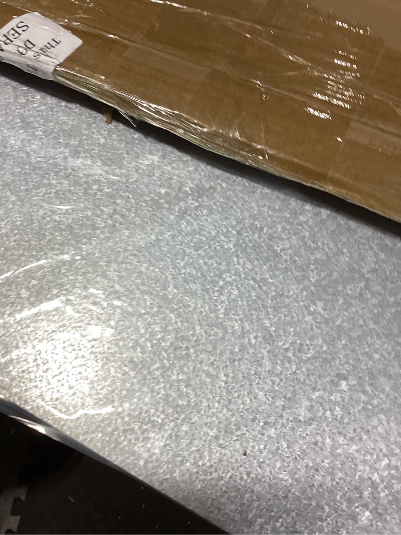 Condition photo showing Good Condition for ireer magnetic board steel magnet bulletin boards for walls to display magnetic notes photos for home office classroom, pre drilled with screws and dry wet erase feature (silver,24 x 36 inch) silver 37.8" x 25.2"