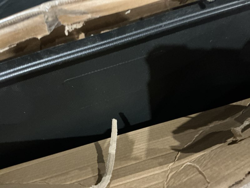 Condition photo showing As Is for midwest homes for pets 42-inch replacement pan, measures 41.3 x 27.75 x 1 inches, universal leak-proof tray for dog crates & multi-purpose use, fits most standard 42" wire crates black 41.3"l x 1.0"w x 27.8"h