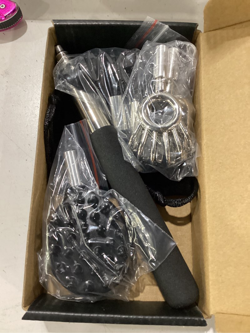 Condition photo showing New/Like New for gelibo telescoping large back scratcher with 5 detachable heads, valentines day gifts for him, gifts for men, extendable back massager tool with beautiful box black regular