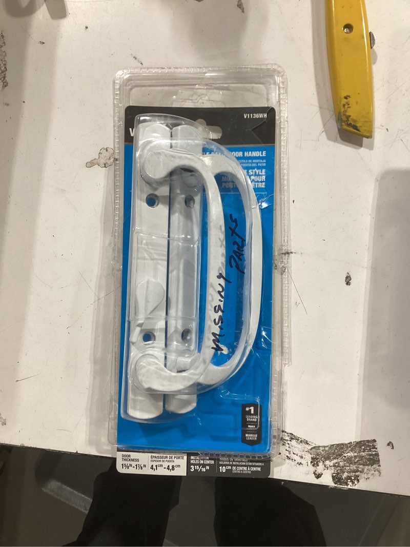 Condition photo showing As Is for Prime-Line 3.93-in Surface mounted Sliding Patio Door Handle