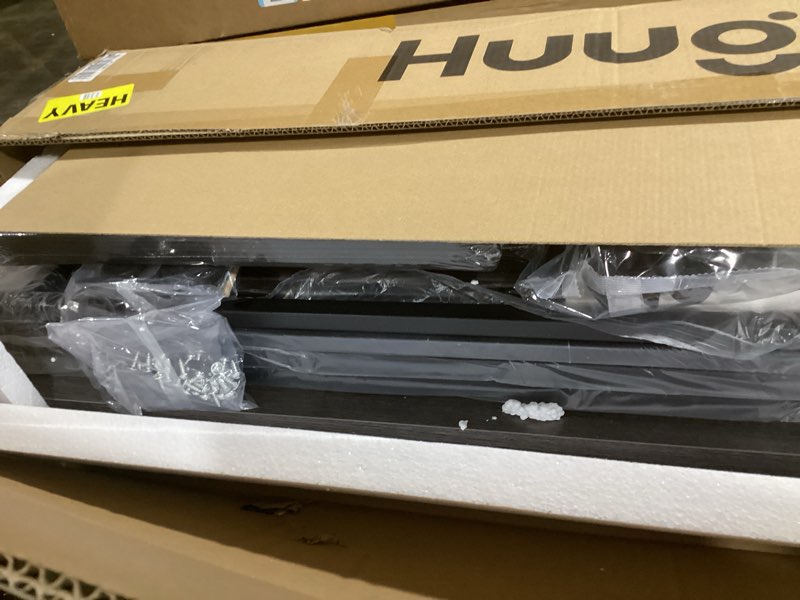 Condition photo showing New/Like New for huuger 78.7 inch long dresser for bedroom, 15 drawer fabric dresser for closet, large tv stand for 65, 75, 85 inch tv, wide chest of drawer with storage, 78.7" w x 12.9" d x 26.7" h, grey