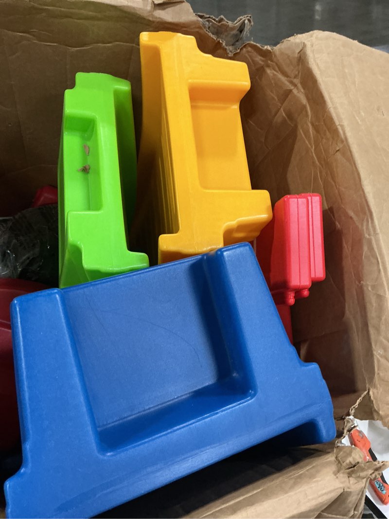 Condition photo showing Good Condition for step2 up & down roller coaster toy for kids, ride on push car, indoor/outdoor playset, toddlers ages 2-5 years old, compact storage, max weight 50 lb., multicolor